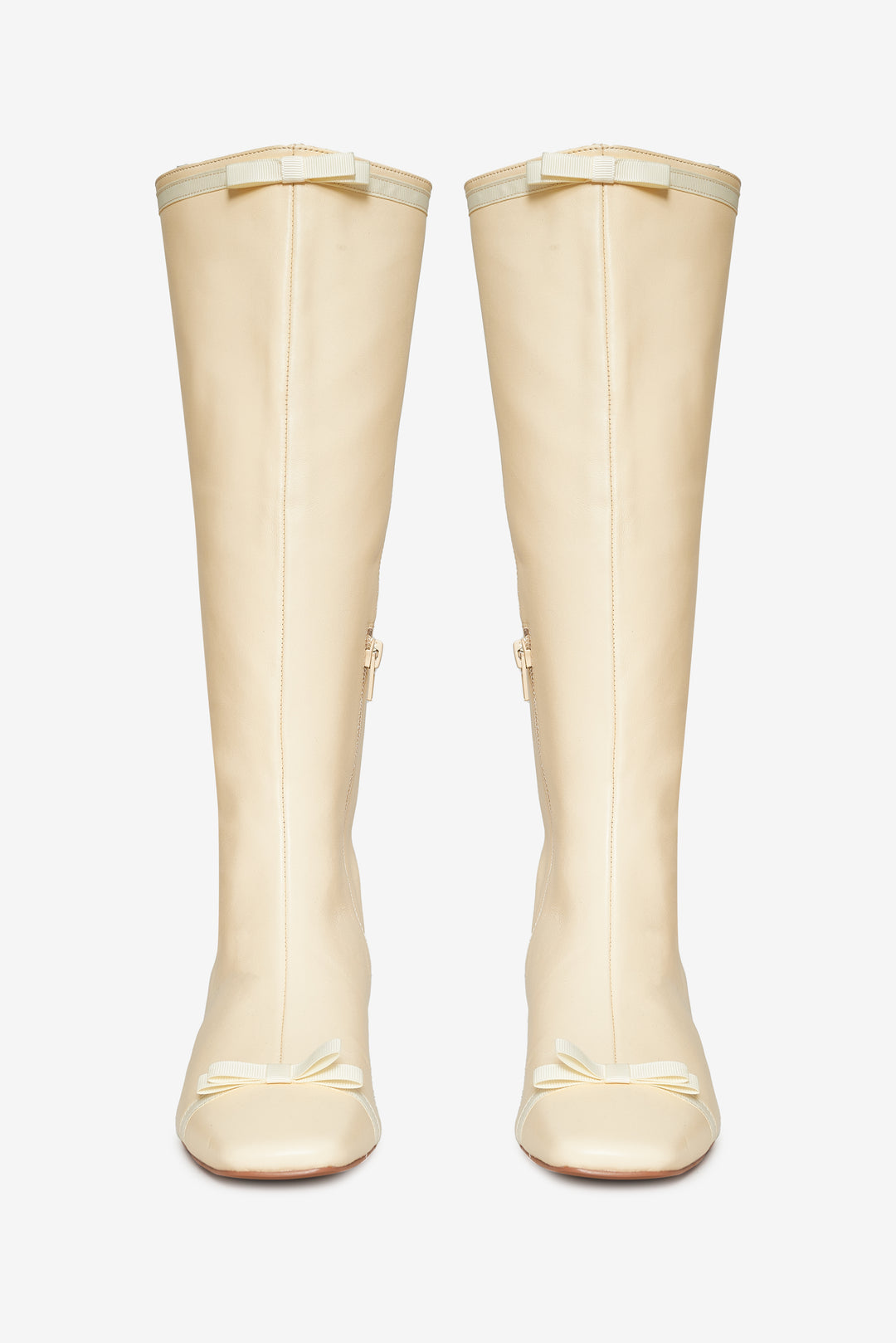 Women Claudine Cap Toe Boot - Cream