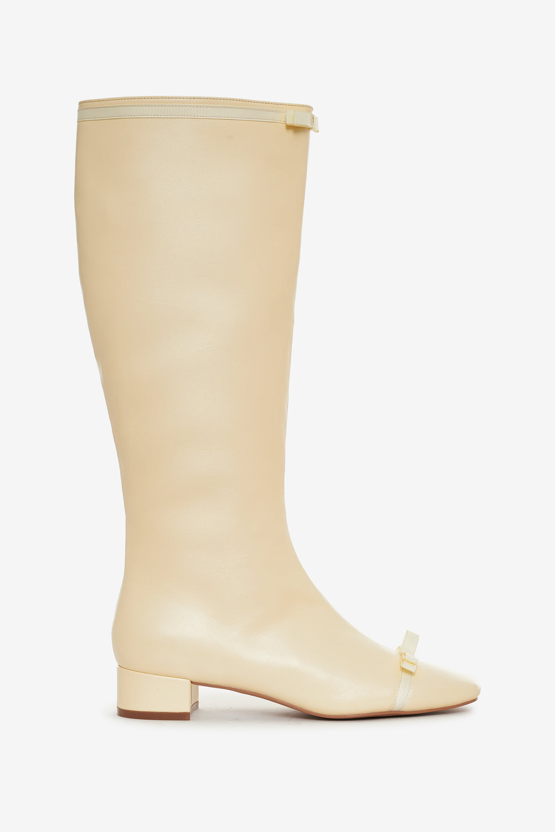 Women Claudine Cap Toe Boot - Cream