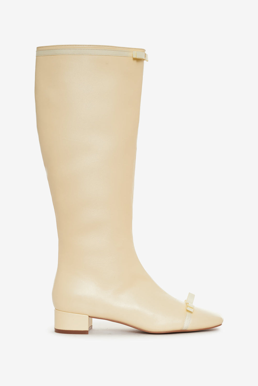 Women Claudine Cap Toe Boot - Cream