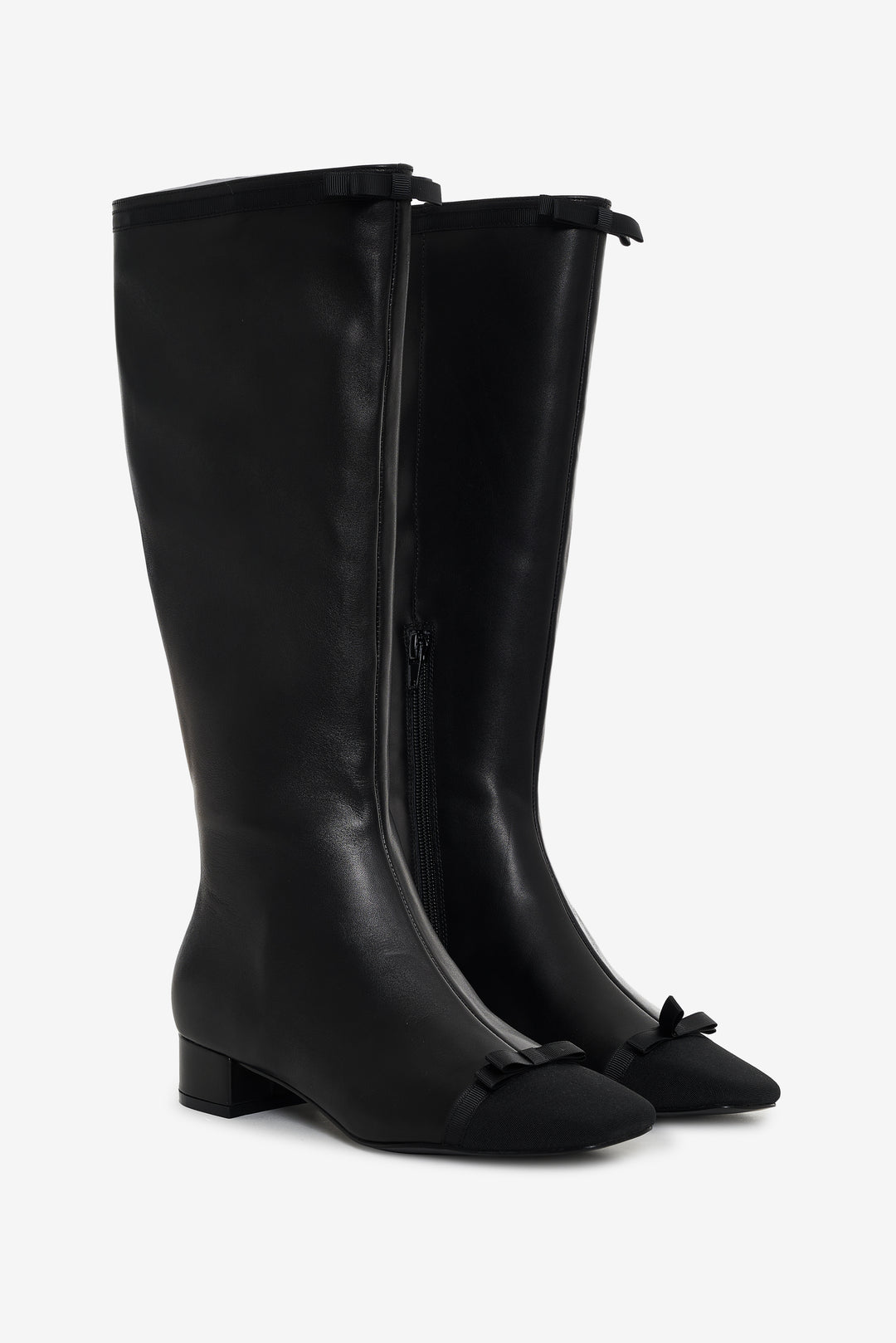 Women Claudine Cap Toe Boot - Black