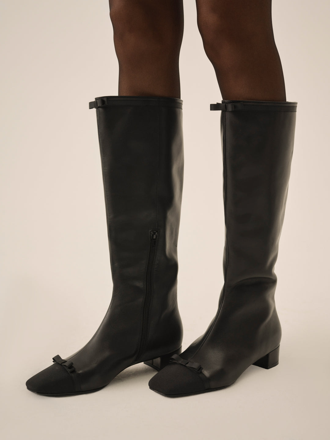 Women Claudine Cap Toe Boot - Black