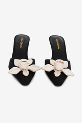 Women Claudine Mule Heel - Black
