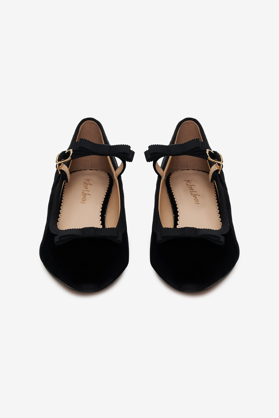 Women Lucia Velvet Mary Jane - Black