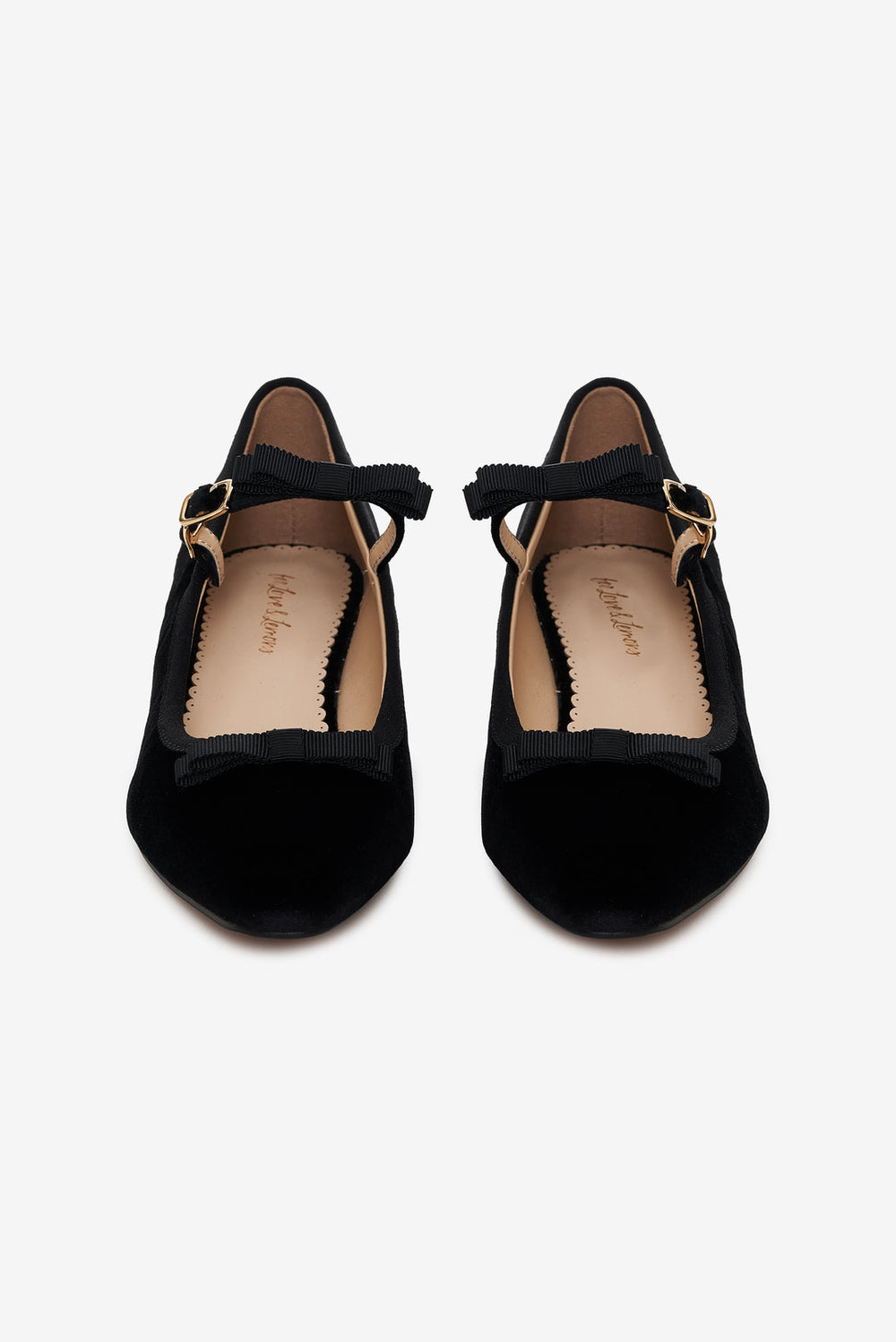 Women Lucia Velvet Mary Jane - Black