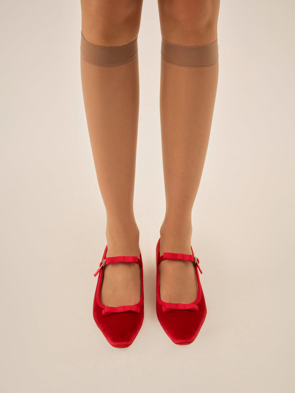 Women Lucia Velvet Mary Jane - Red