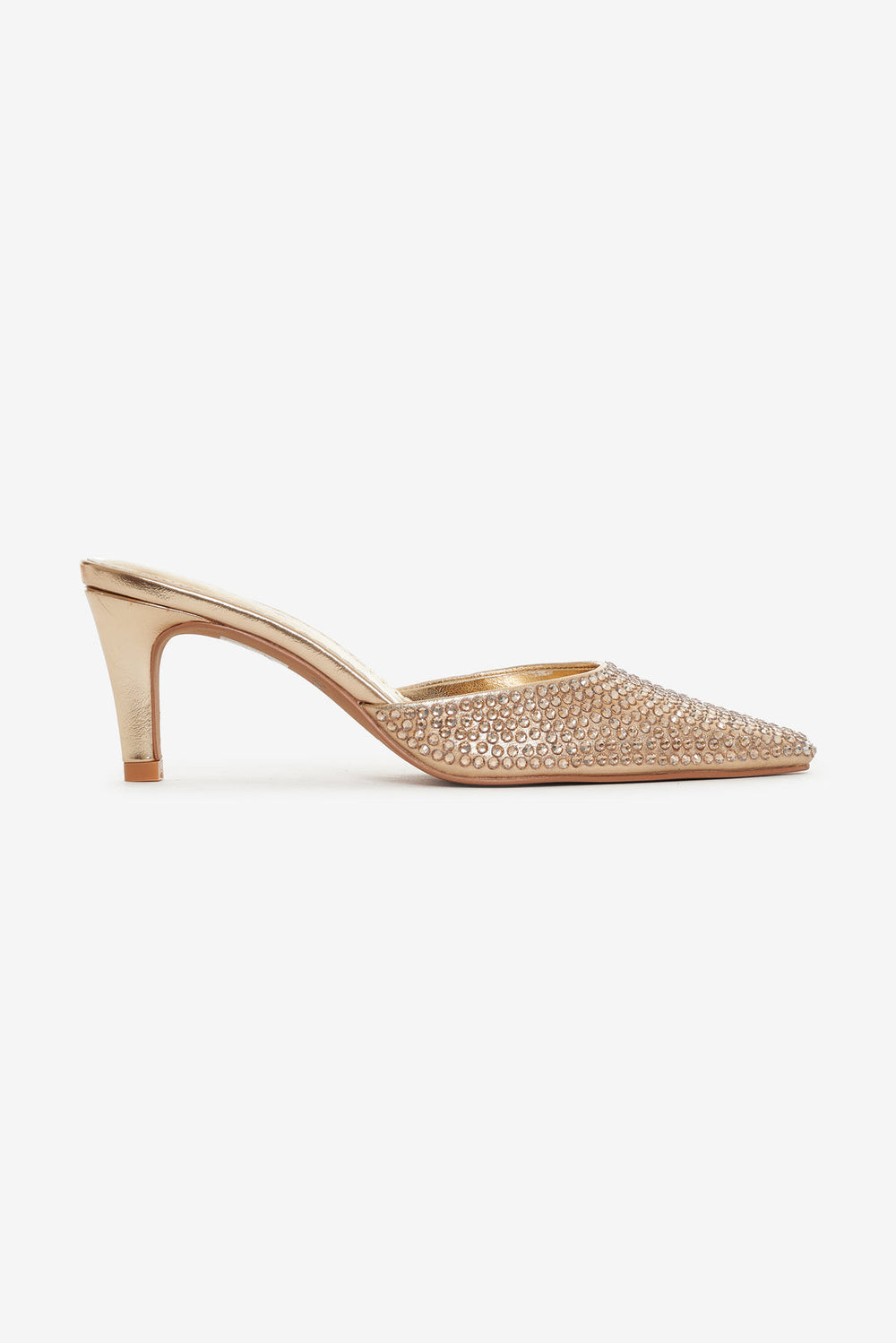Women Cleo Mule Heel - Gold