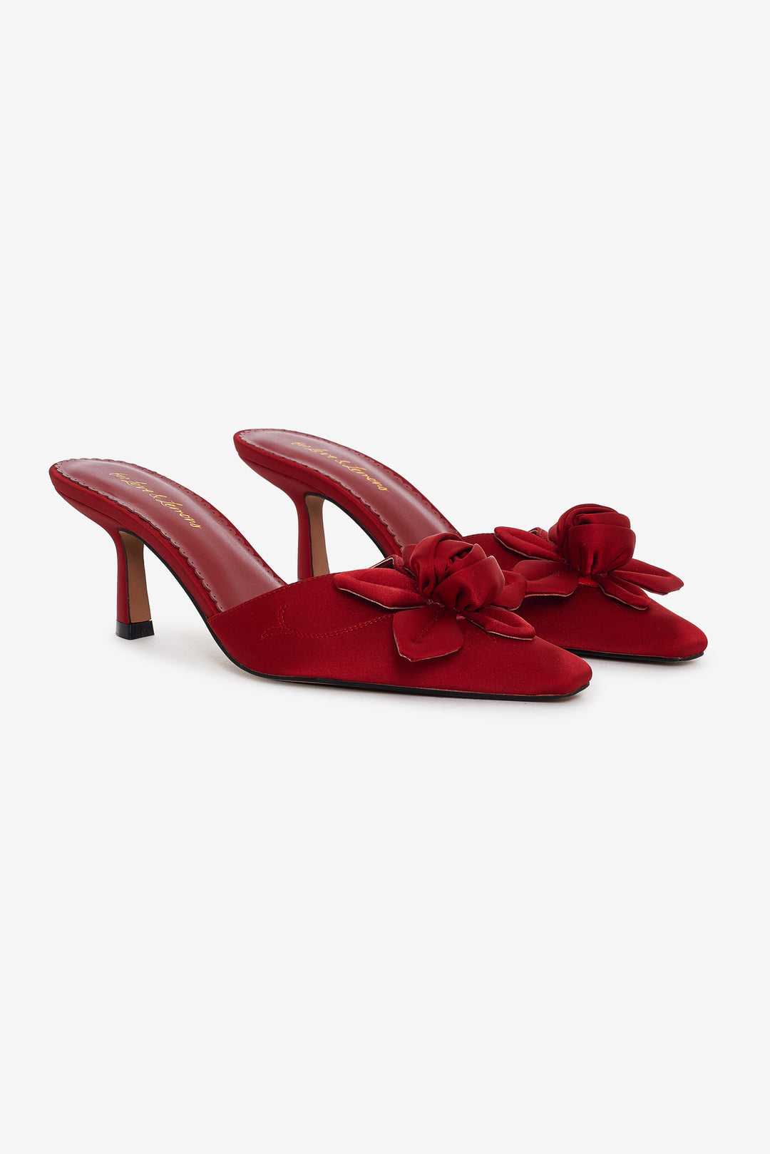 Women Claudine Mule Heel - Red