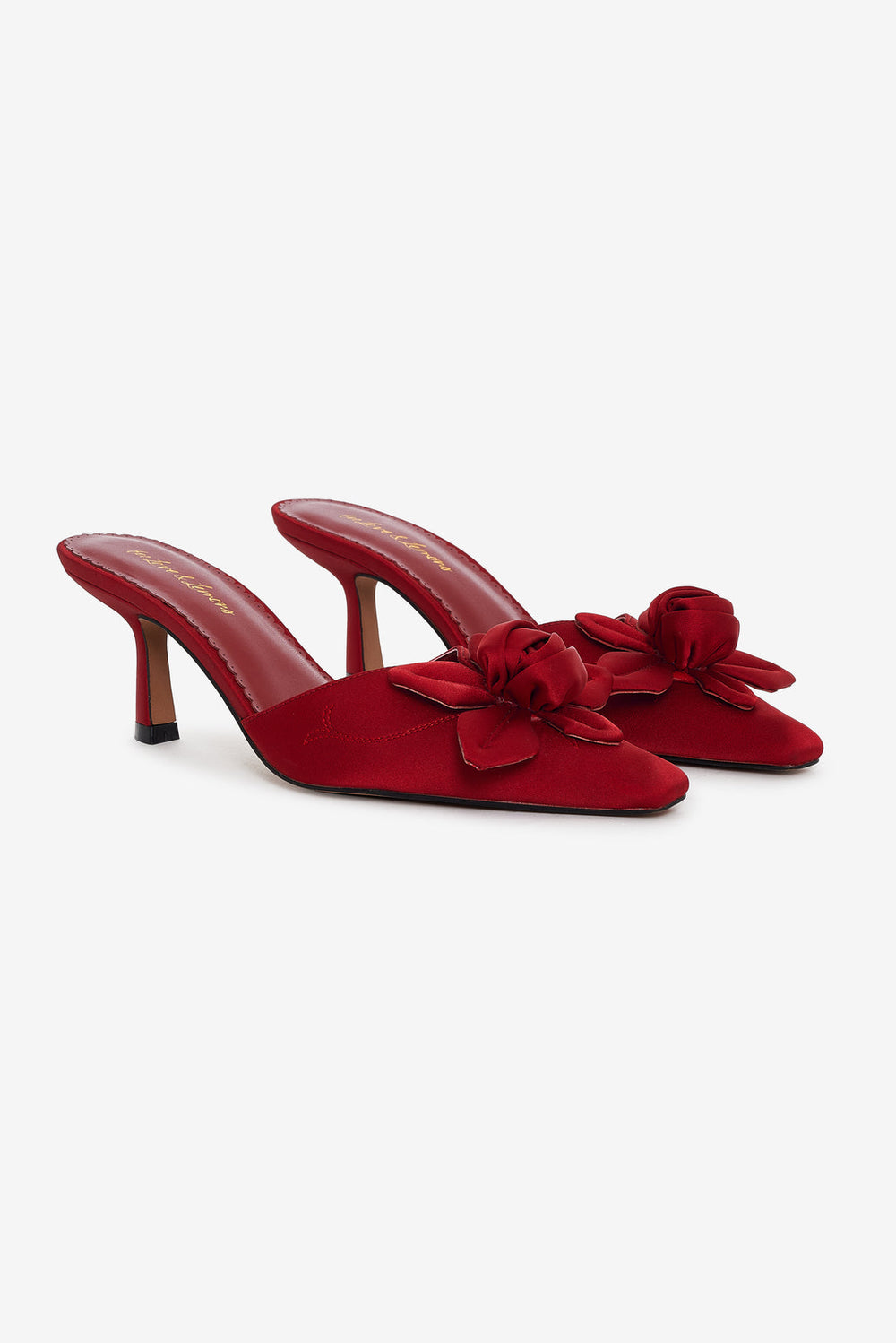 Women Claudine Mule Heel - Red
