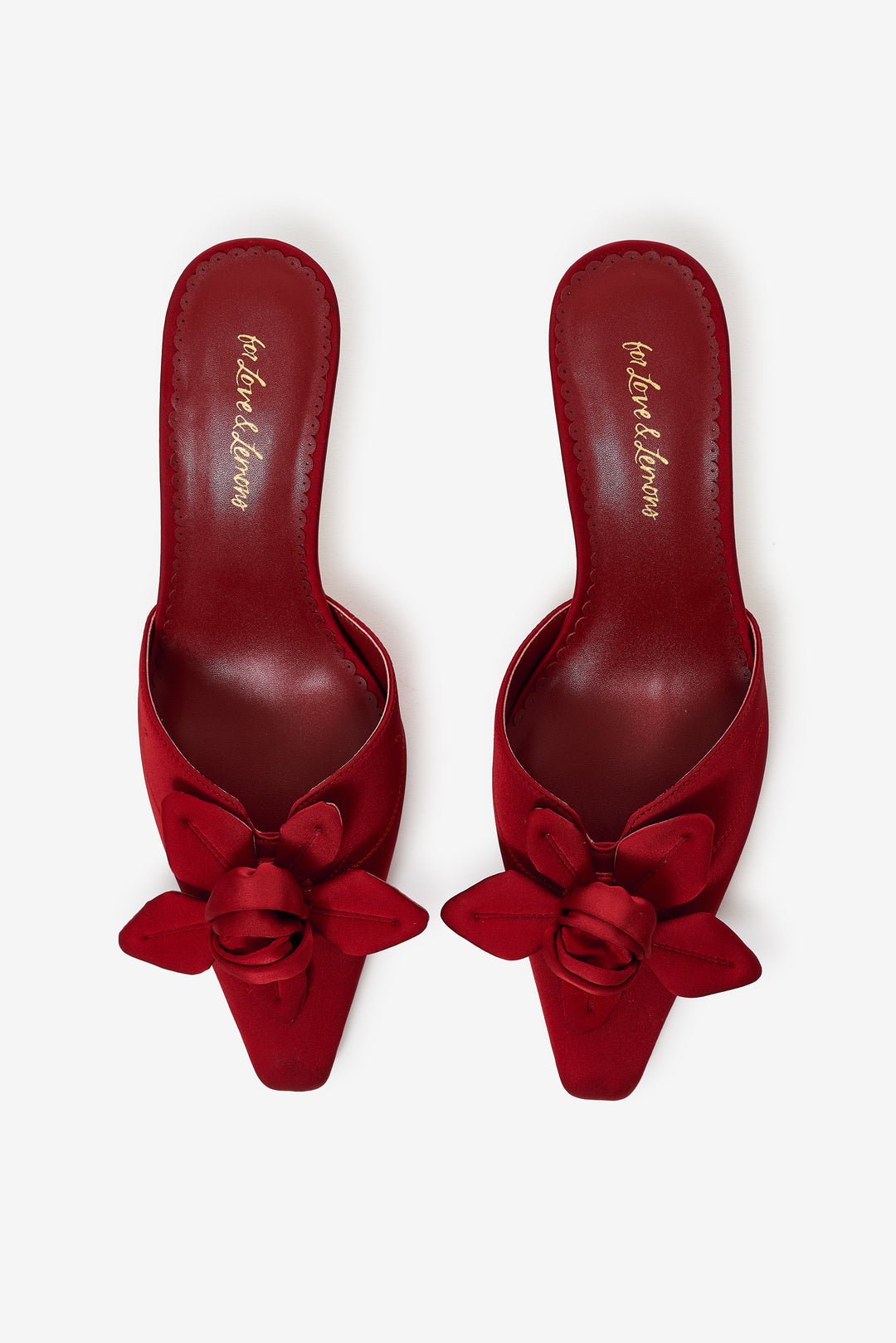 Women Claudine Mule Heel - Red
