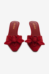 Women Claudine Mule Heel - Red