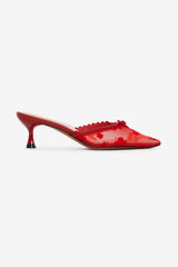 Women Sylvie Mule Heel - Red