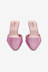 Women Cleo Mule Heel - Baby Pink