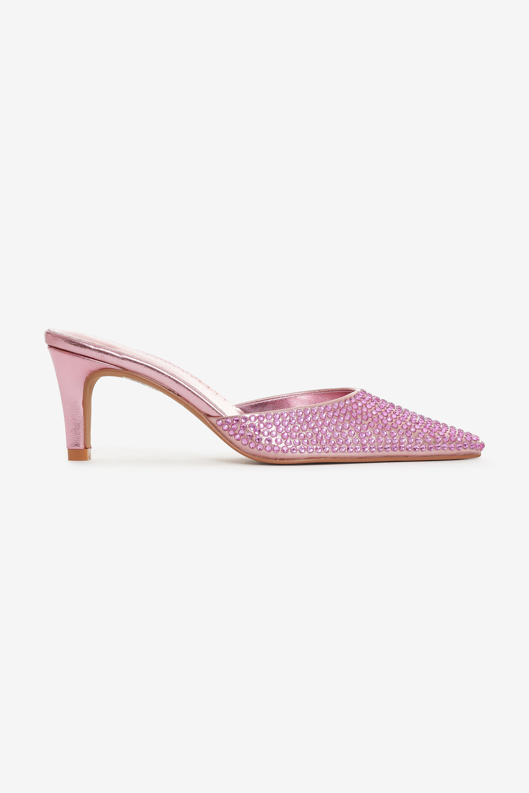 Women Cleo Mule Heel - Baby Pink