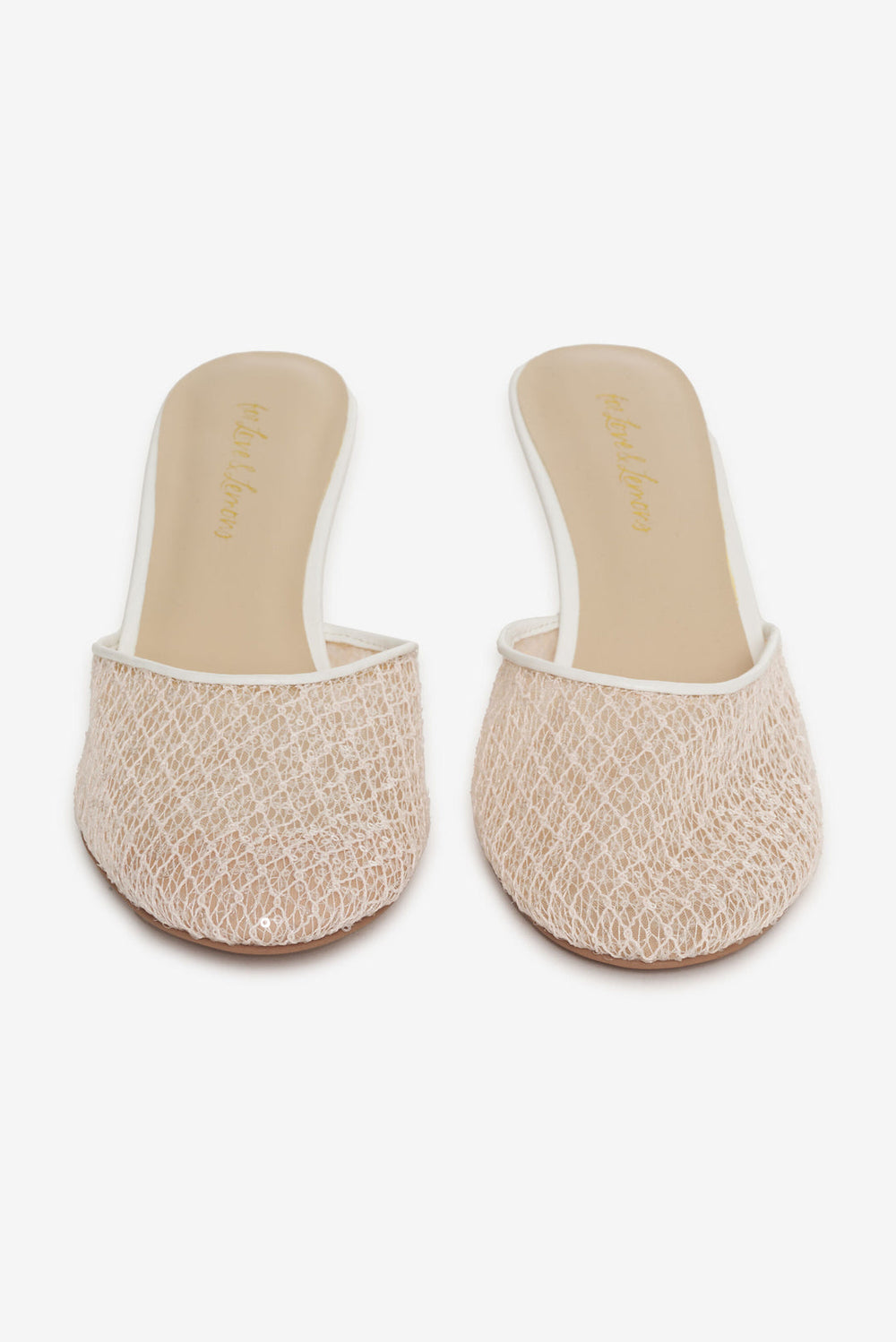 Women Claudia Lace Heel - White