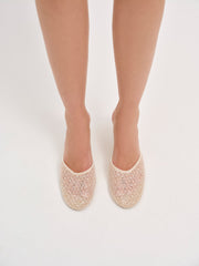 Women Claudia Lace Heel - White