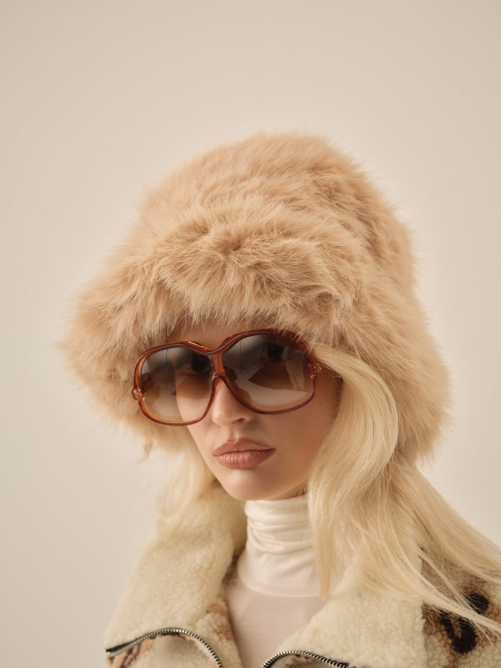 Women Margeux Fur Hat - Tan