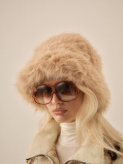 Women Margeux Fur Hat - Tan
