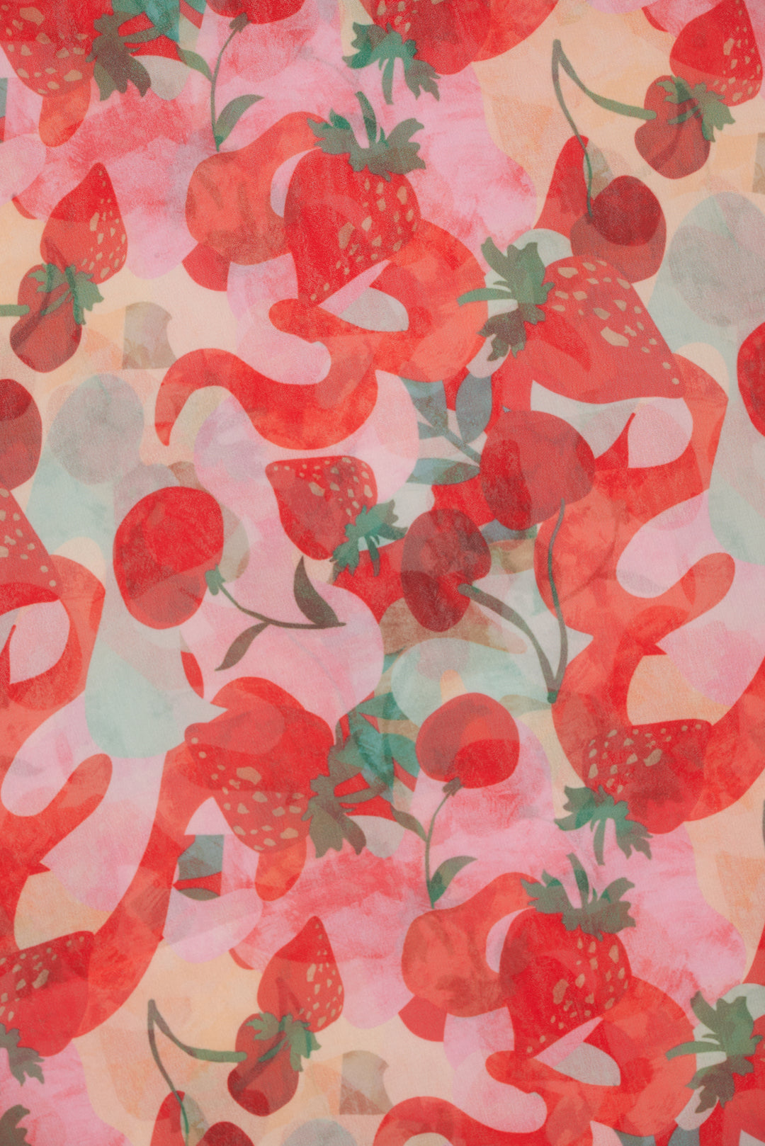 Women Ambrosia Print Headscarf - Red