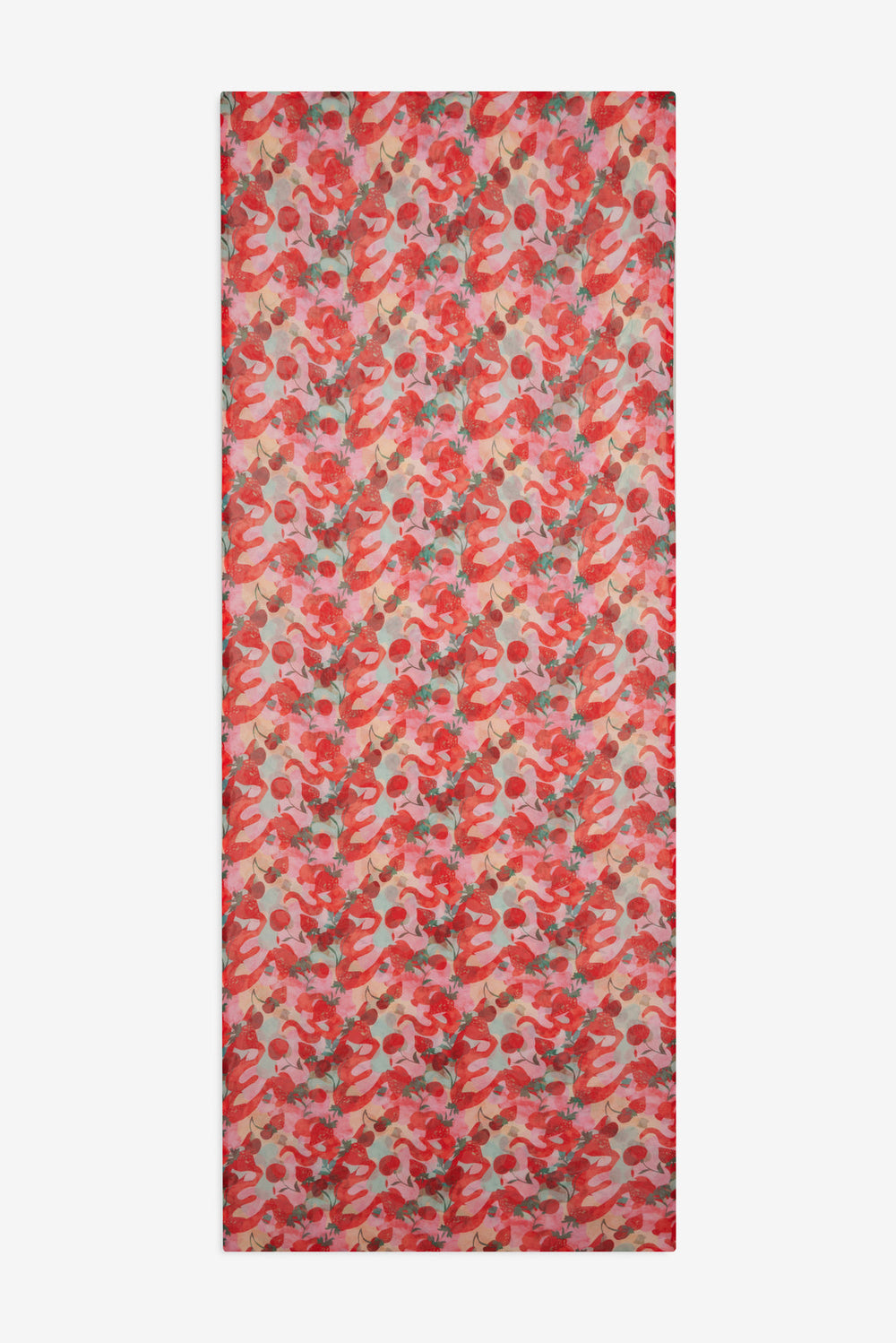 Women Ambrosia Print Headscarf - Red