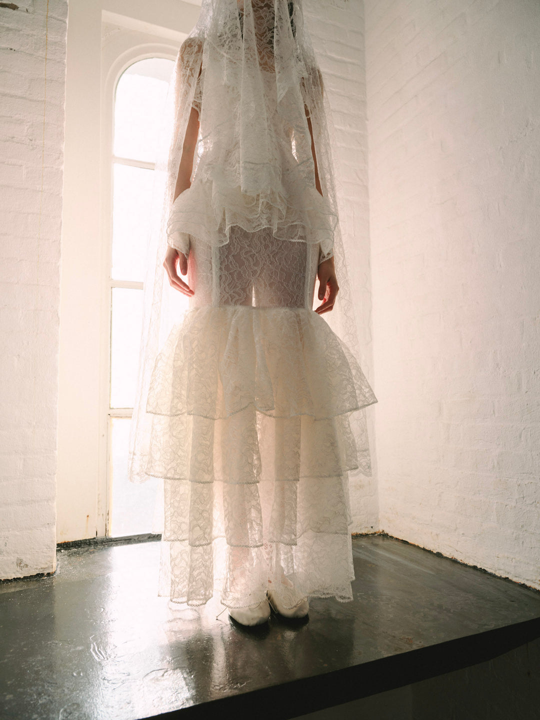 Women Juno Veil - White