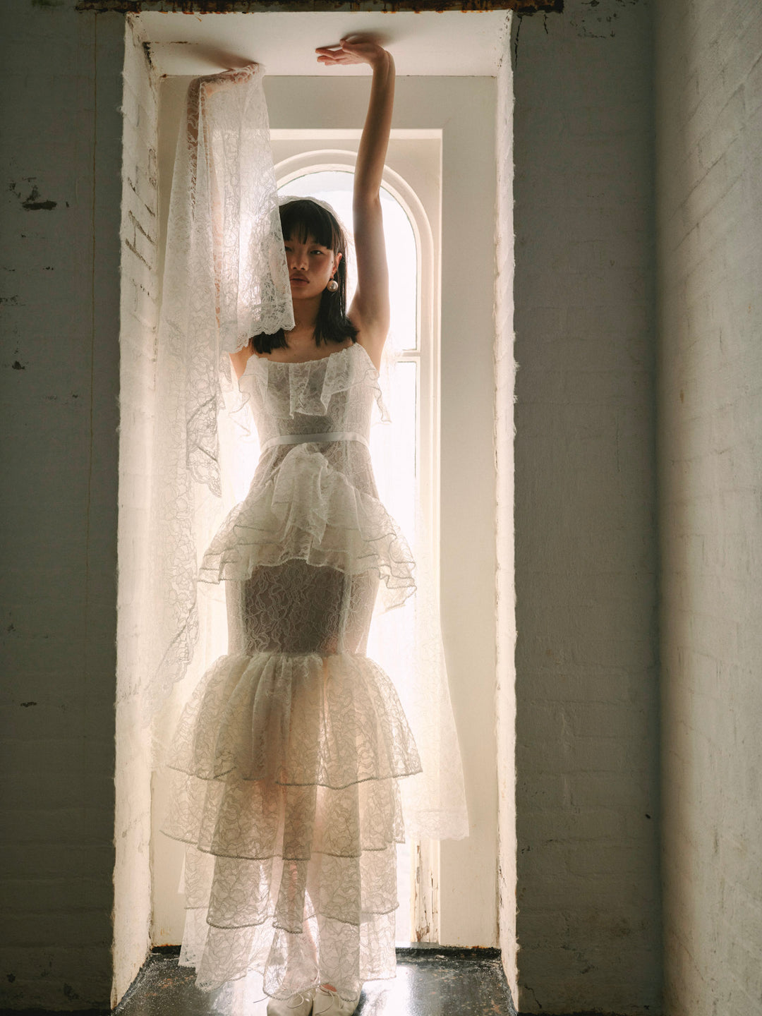 Women Juno Veil - White