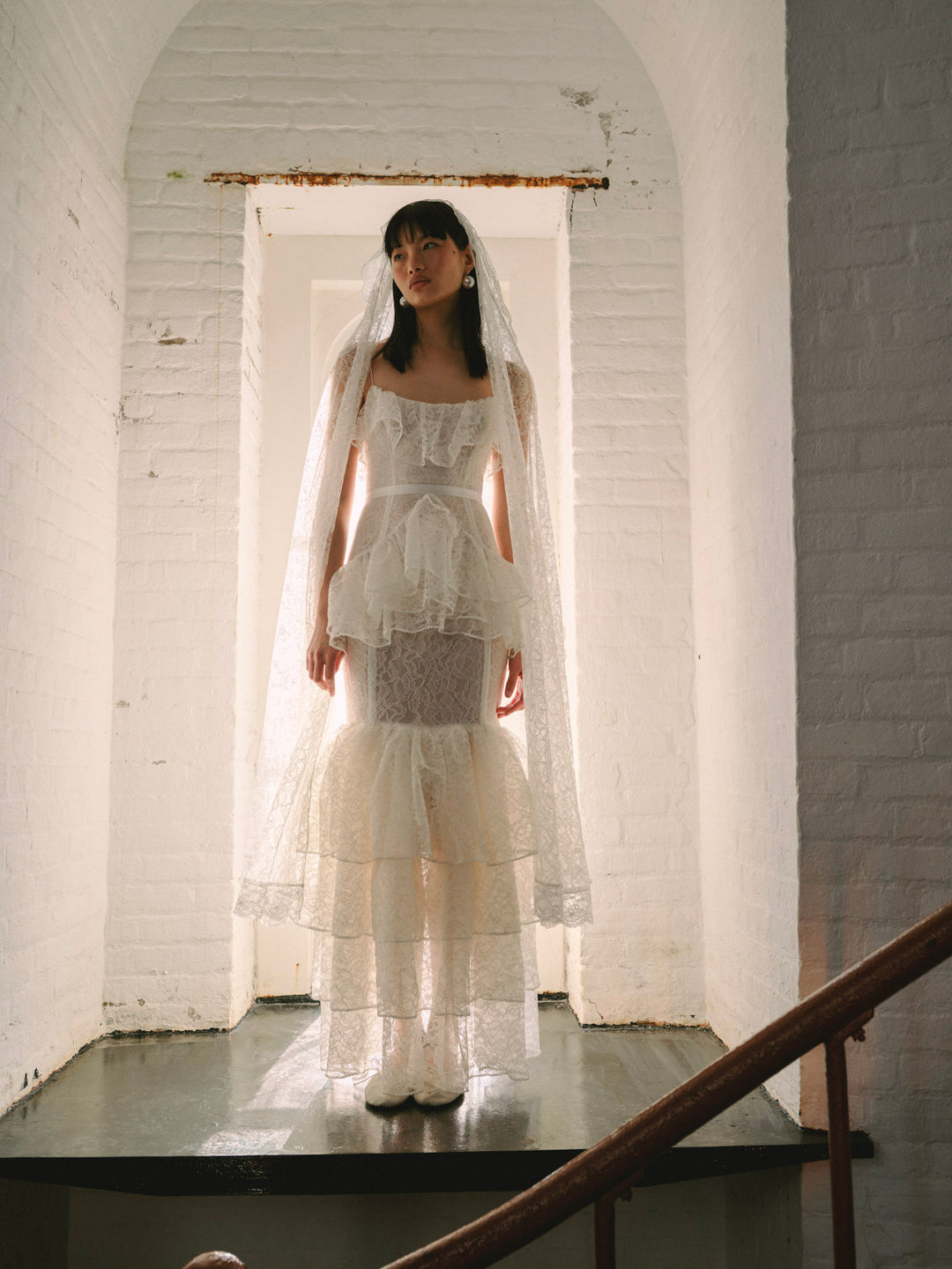 Women Juno Veil - White