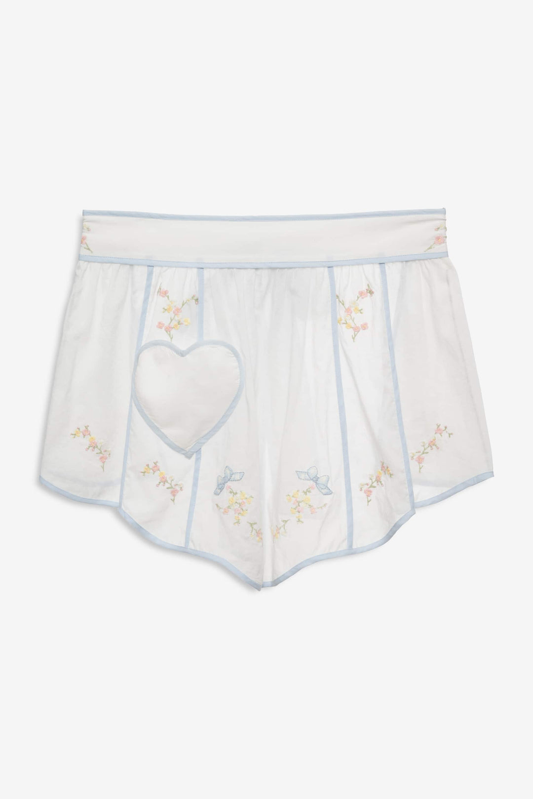 Women Baby Bows Apron - White