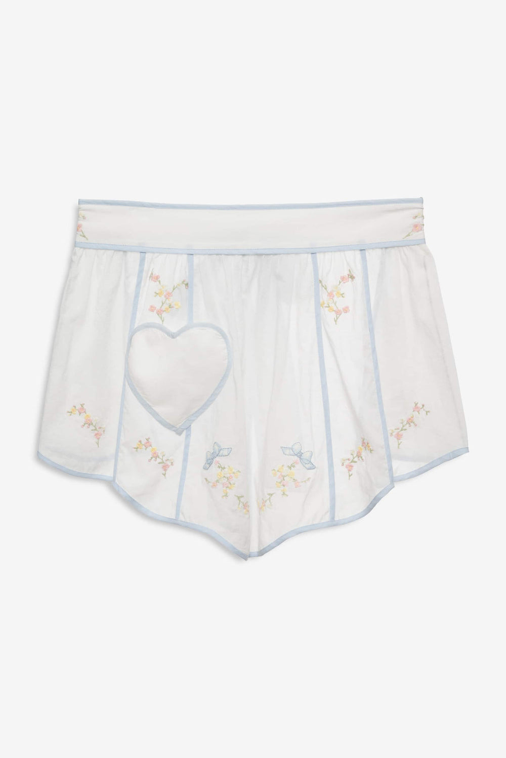 Women Baby Bows Apron - White