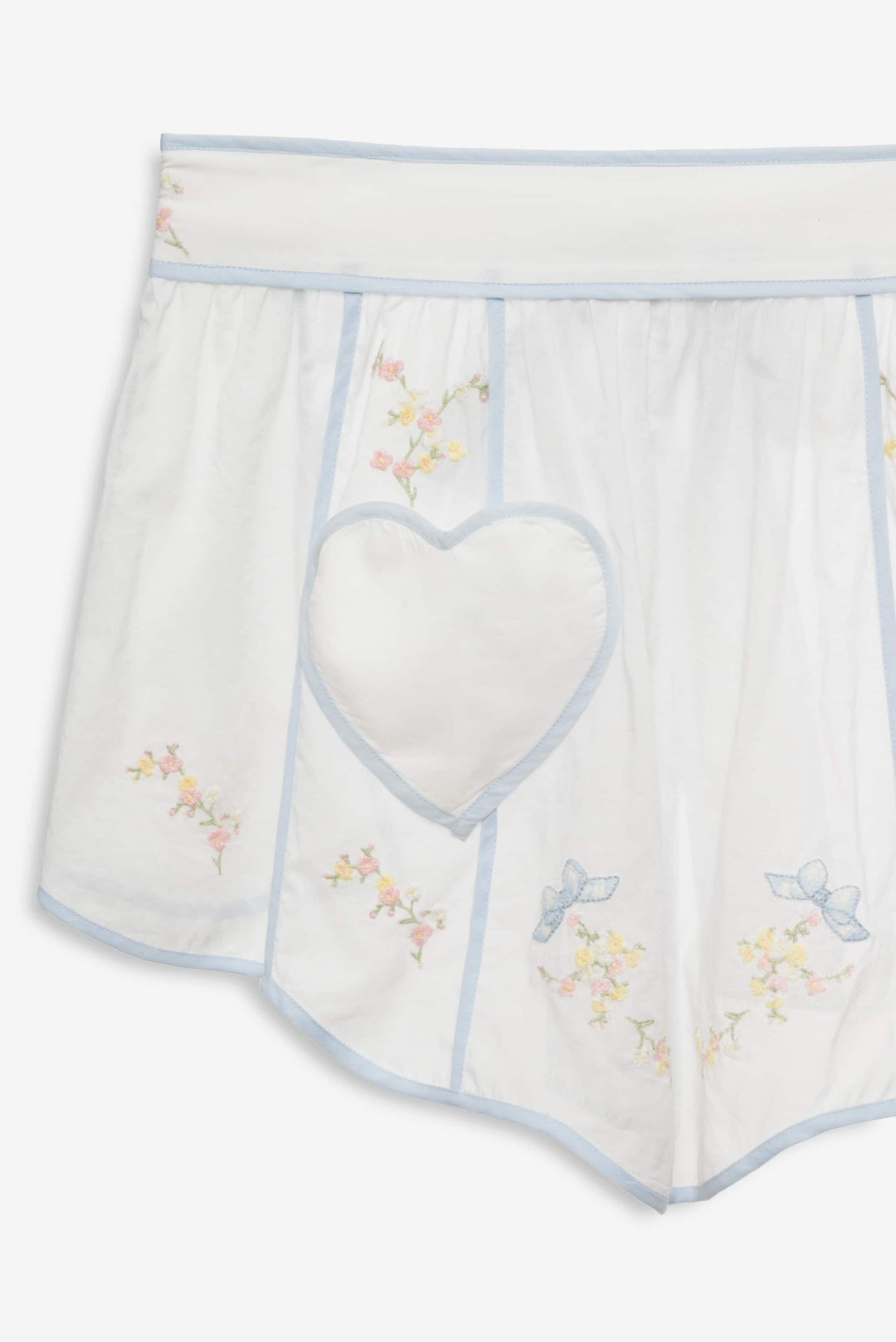 Women Baby Bows Apron - White