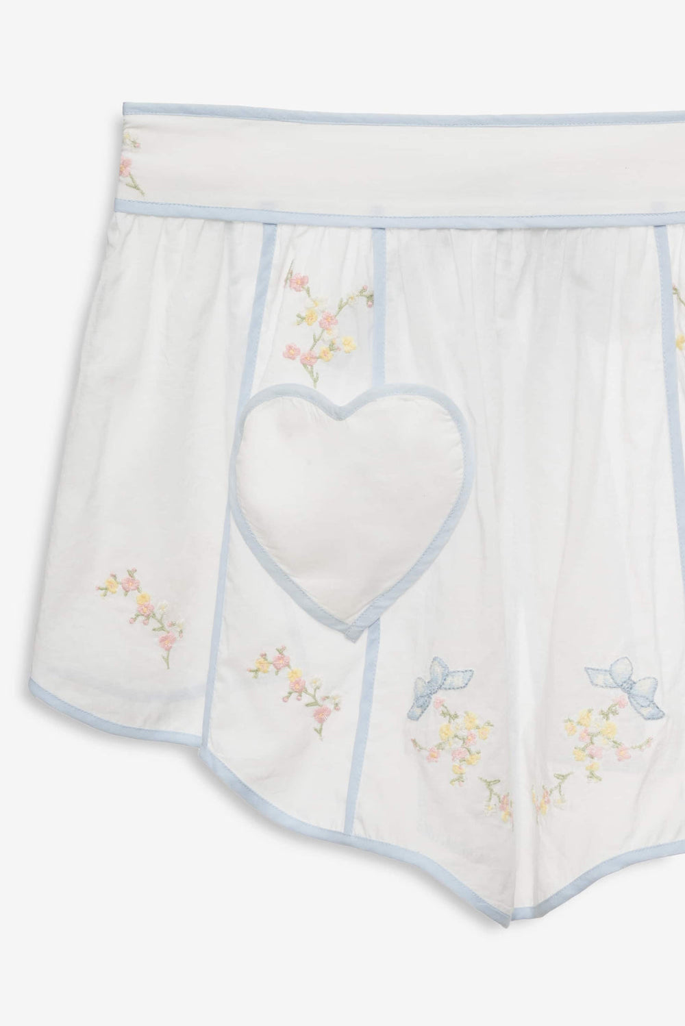 Women Baby Bows Apron - White