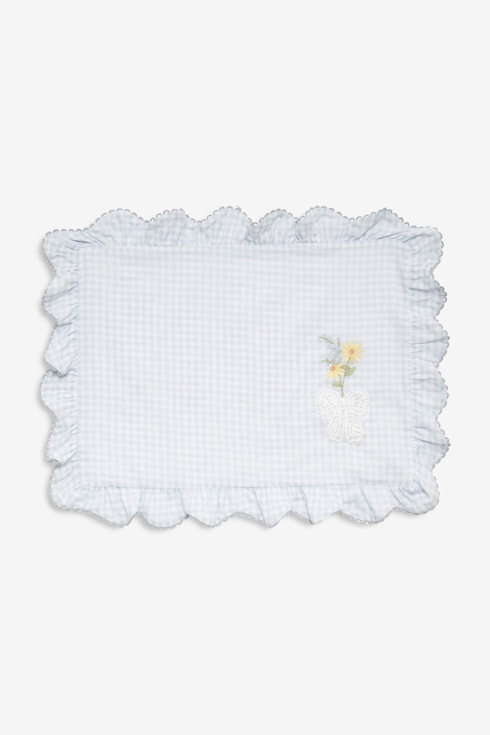 Women Bluebell Gingham Placemats - Blue
