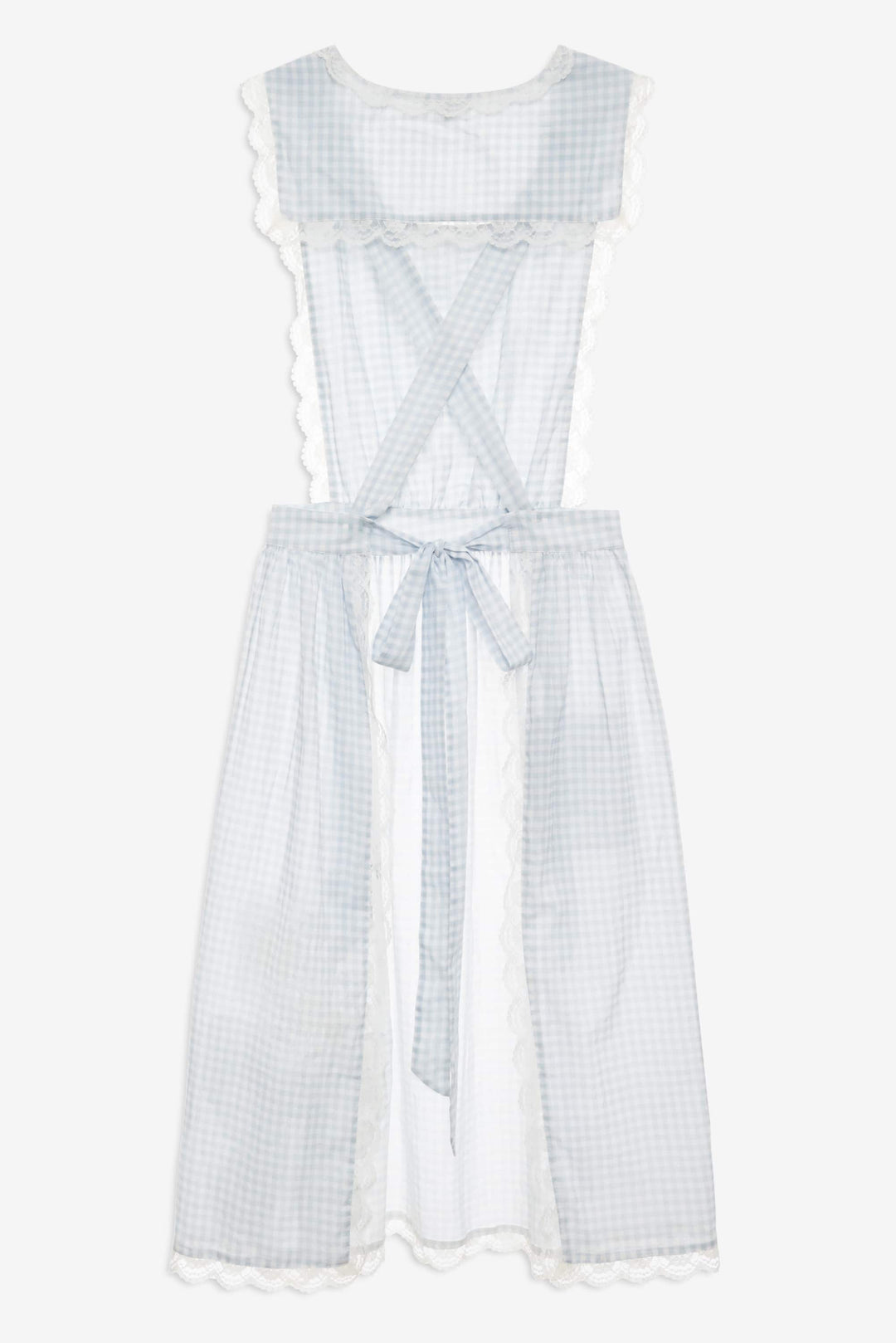 Women Bluebell Gingham Apron - Blue