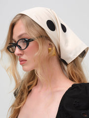 Women Dorothy Dot Headscarf - Cream