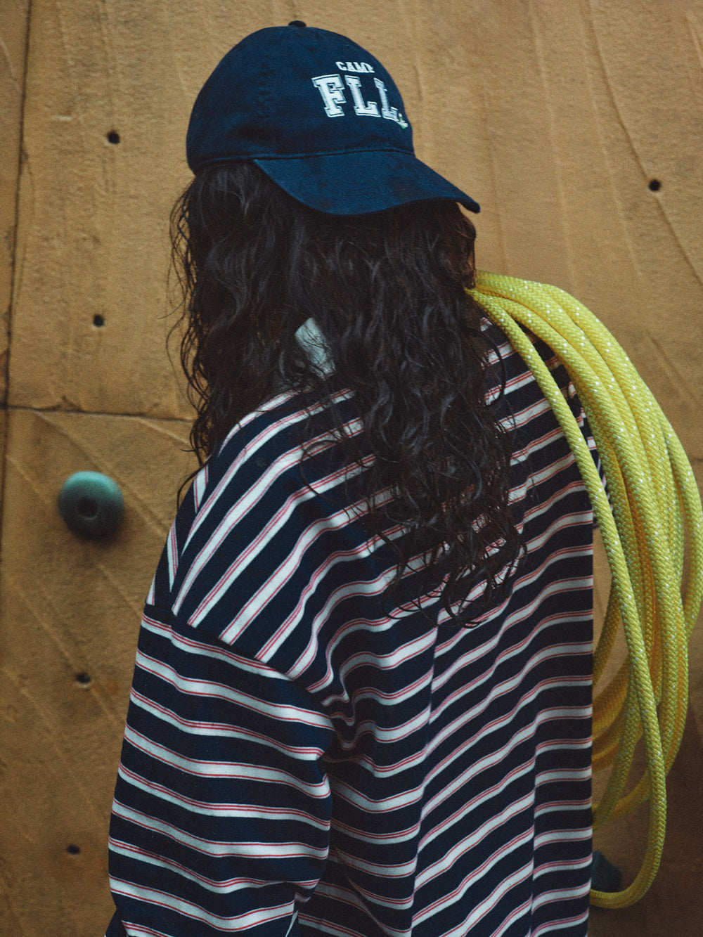 Women Camp Embroidered Baseball Cap - Navy