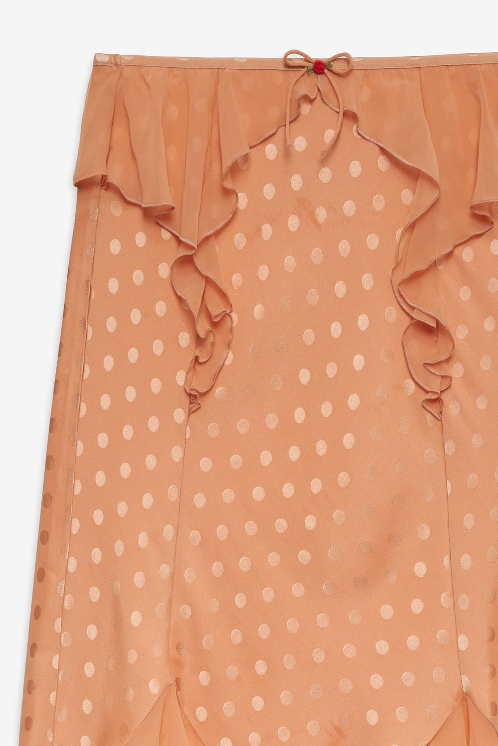 Women Glimmer Rosebud Midi Skirt - Rose Gold