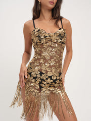 Women Colette Mini Dress - Gold