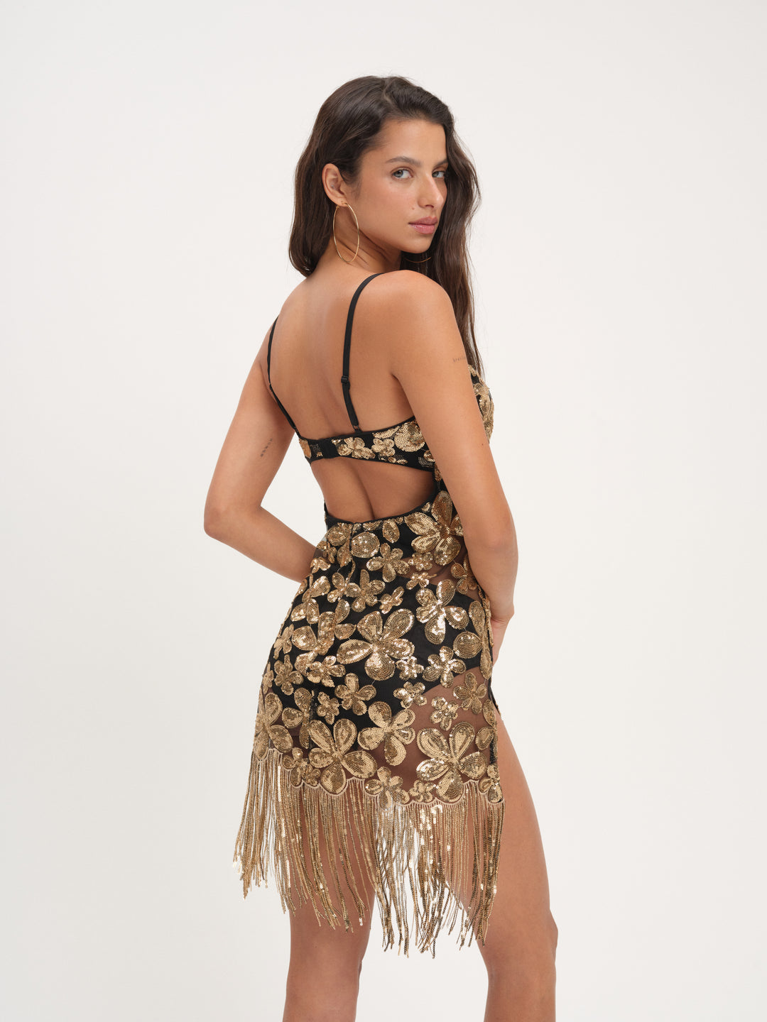 Women Colette Mini Dress - Gold