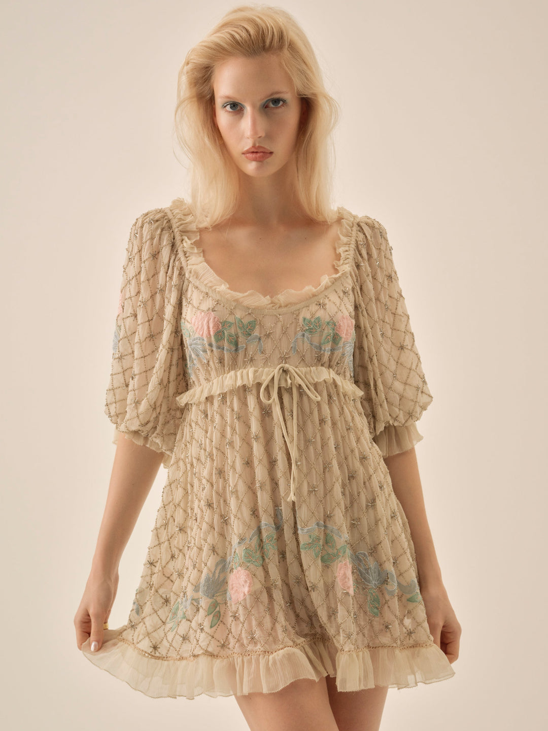 Women Spellbound Rose Mini Dress - Pale Pink