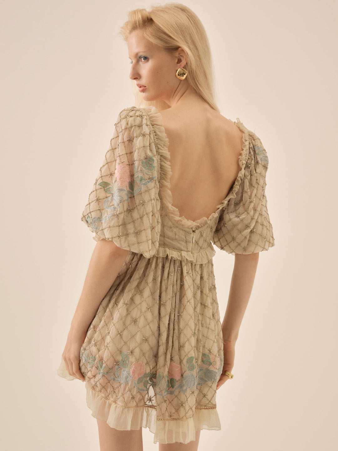 Women Spellbound Rose Mini Dress - Pale Pink
