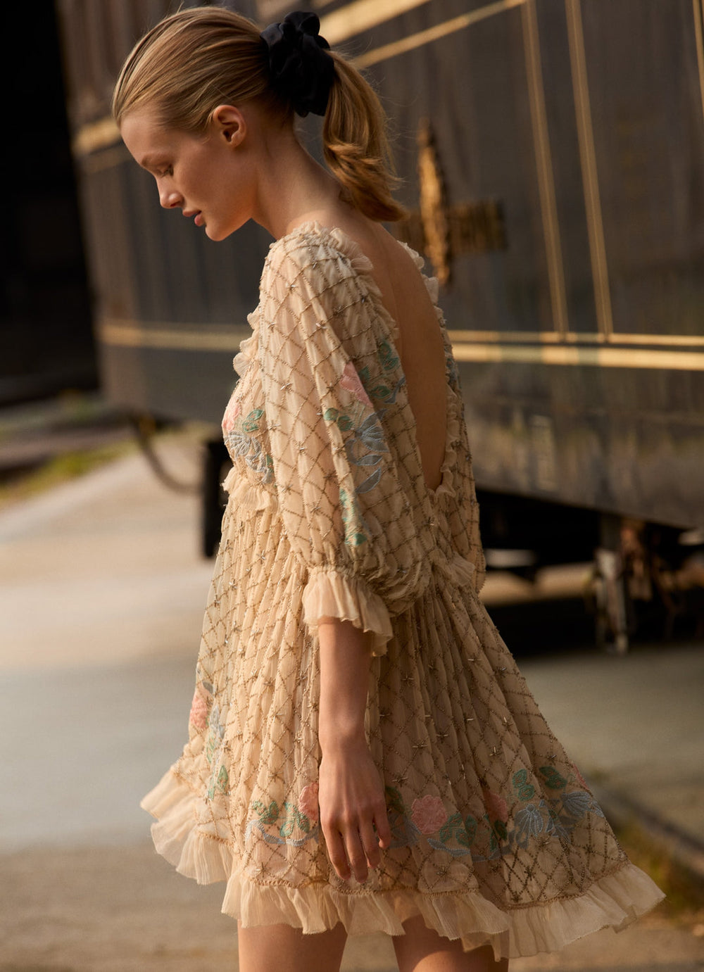 Women Spellbound Rose Mini Dress - Pale Pink