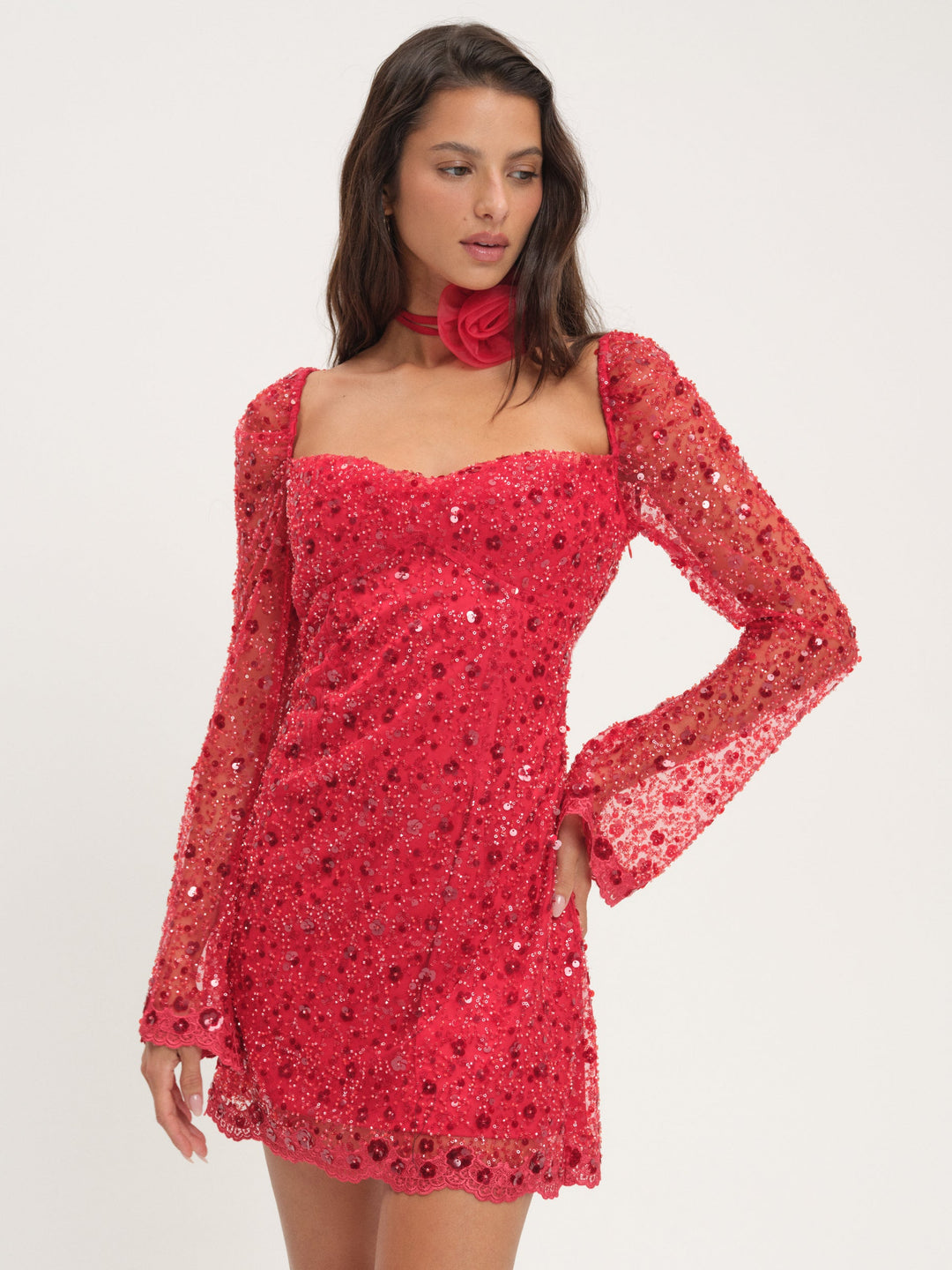 Women Gwendolyn Mini Dress - Red