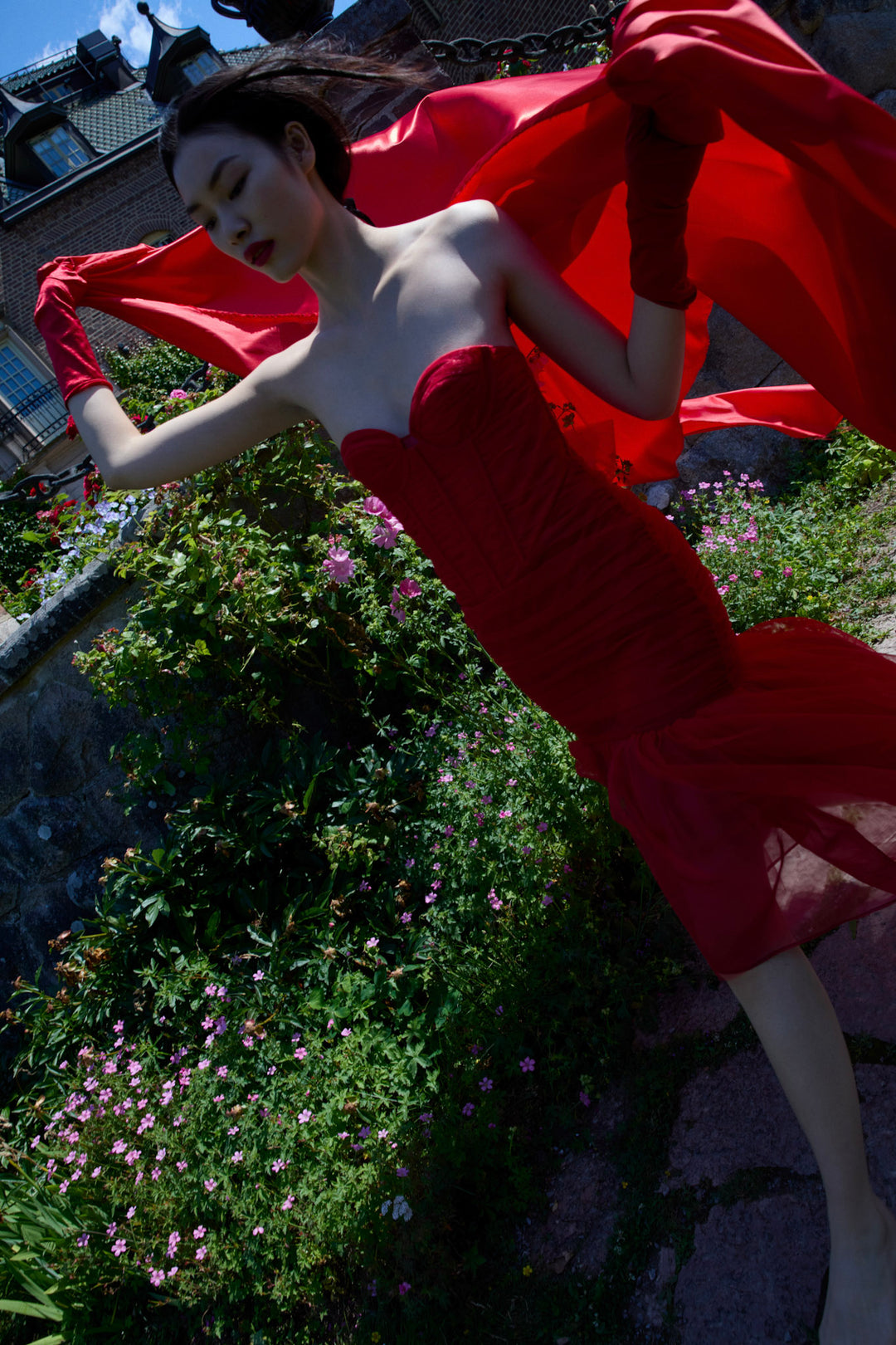 Women Serafina Gown - Red