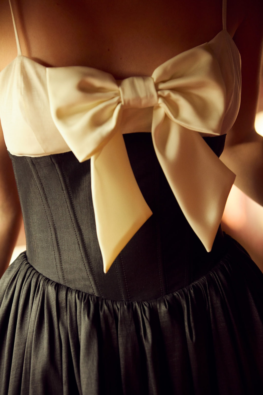 Women Emalie Taffeta Midi Dress - Black