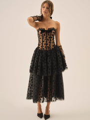 Women Dionne Midi Dress - Black