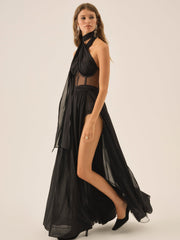 Women Anya Gown  - Black