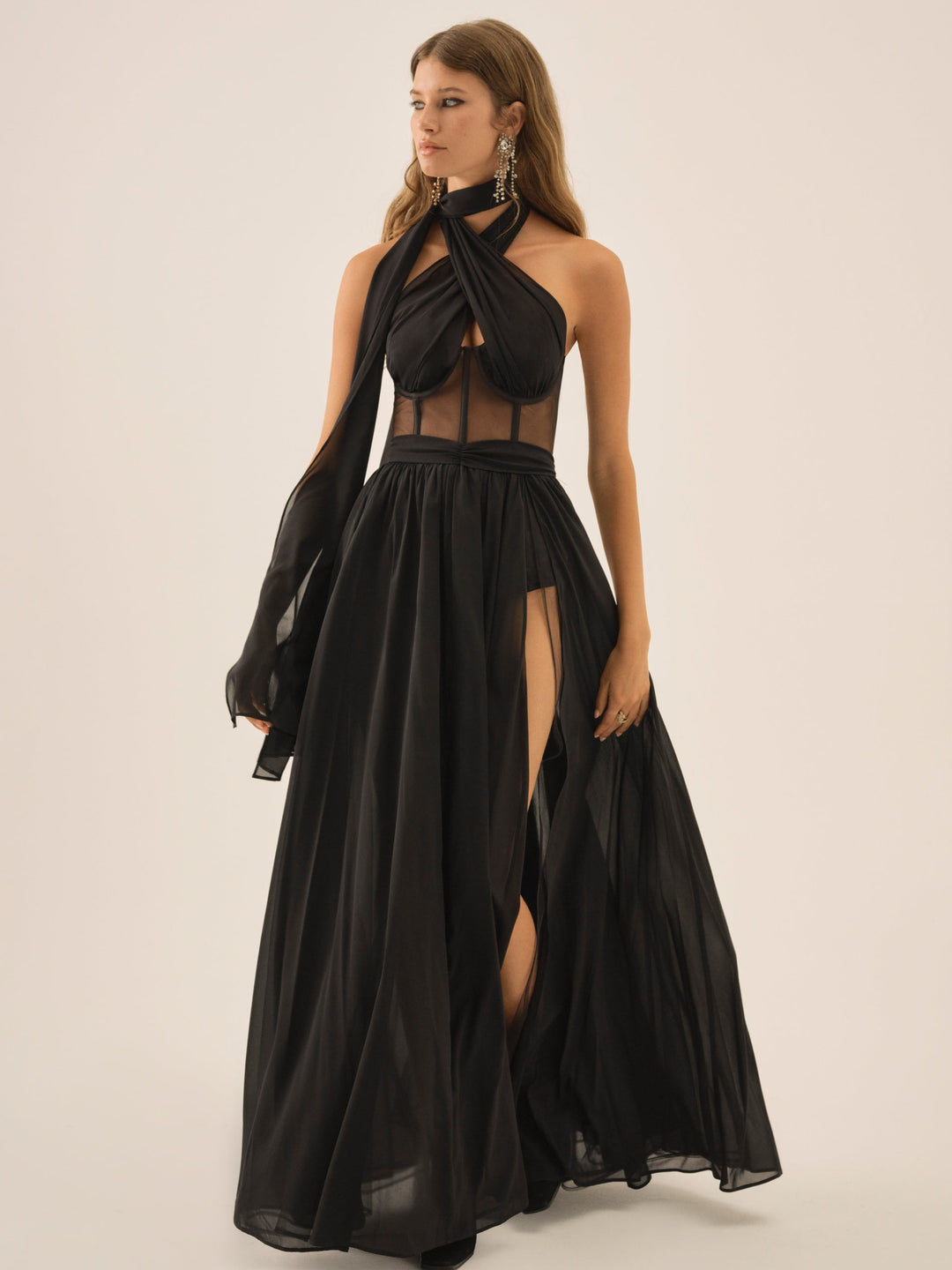 Women Anya Gown  - Black