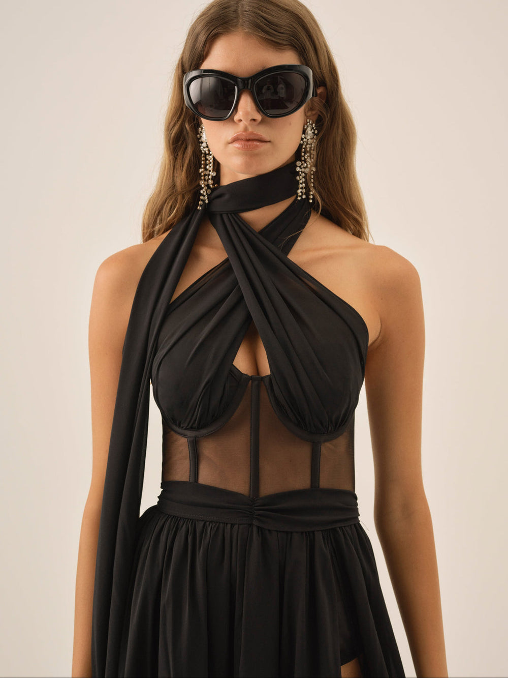 Women Anya Gown  - Black