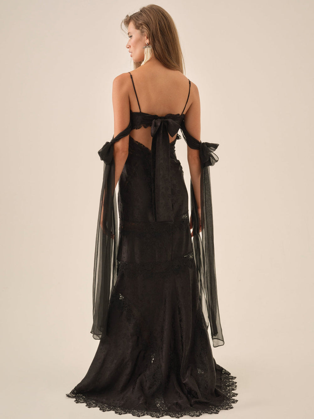 Women Rita Lace Gown - Black