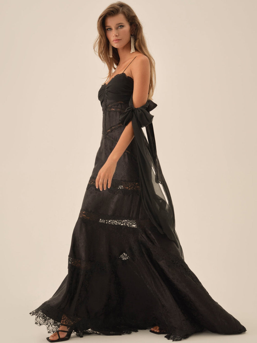 Women Rita Lace Gown - Black