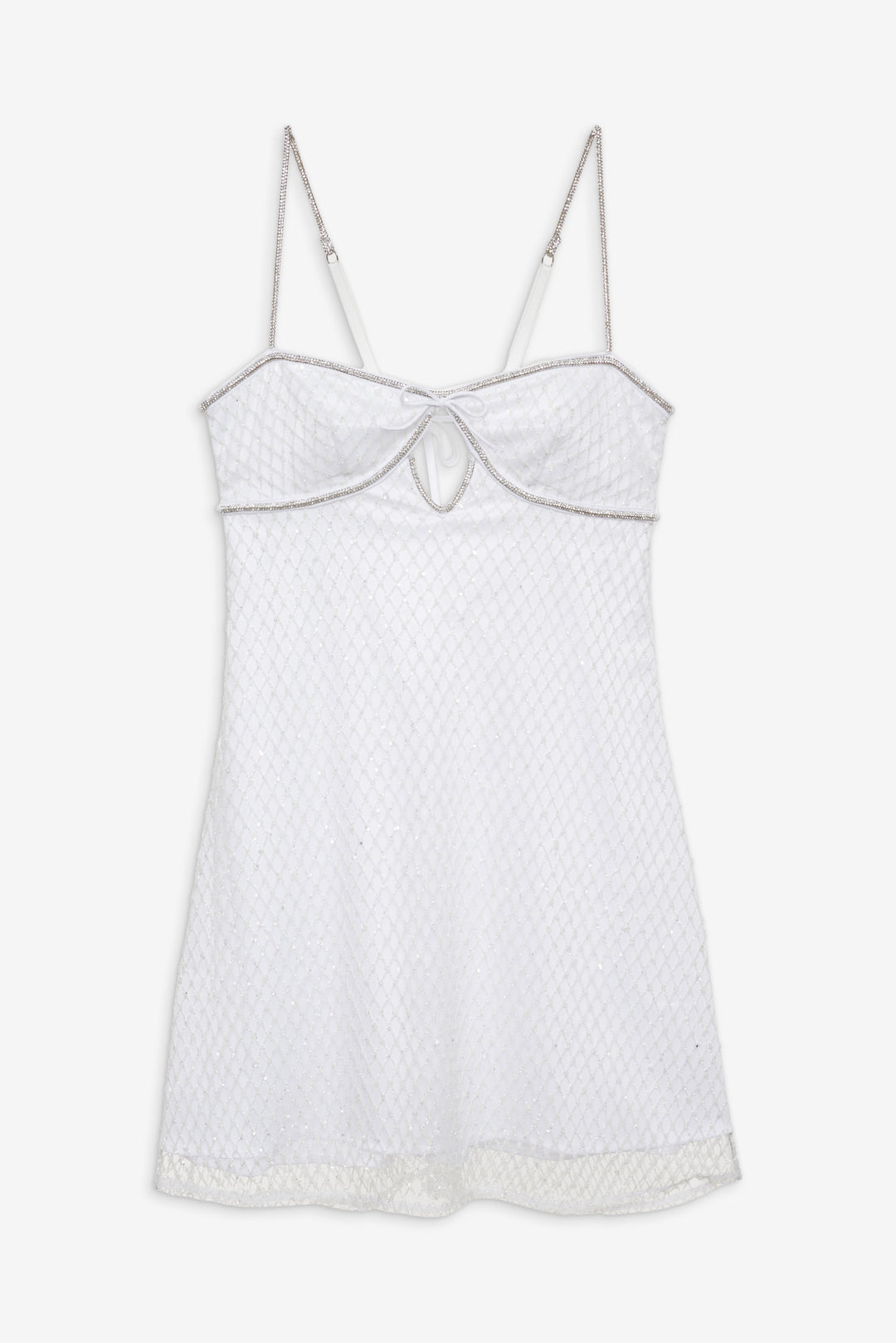 Women Glitter Slip Dress - White